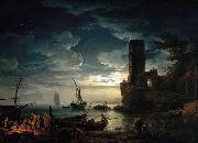 Claude Joseph Vernet Mediterranean Coast Scene with Fishermen and Boats Germany oil painting artist